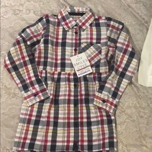 NWT Rufflebutts Size 7 Plaid Tunic